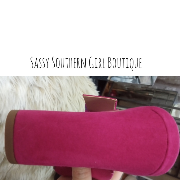 🆕⭐Charles David magenta pink sueded mule heels - Picture 13 of 15